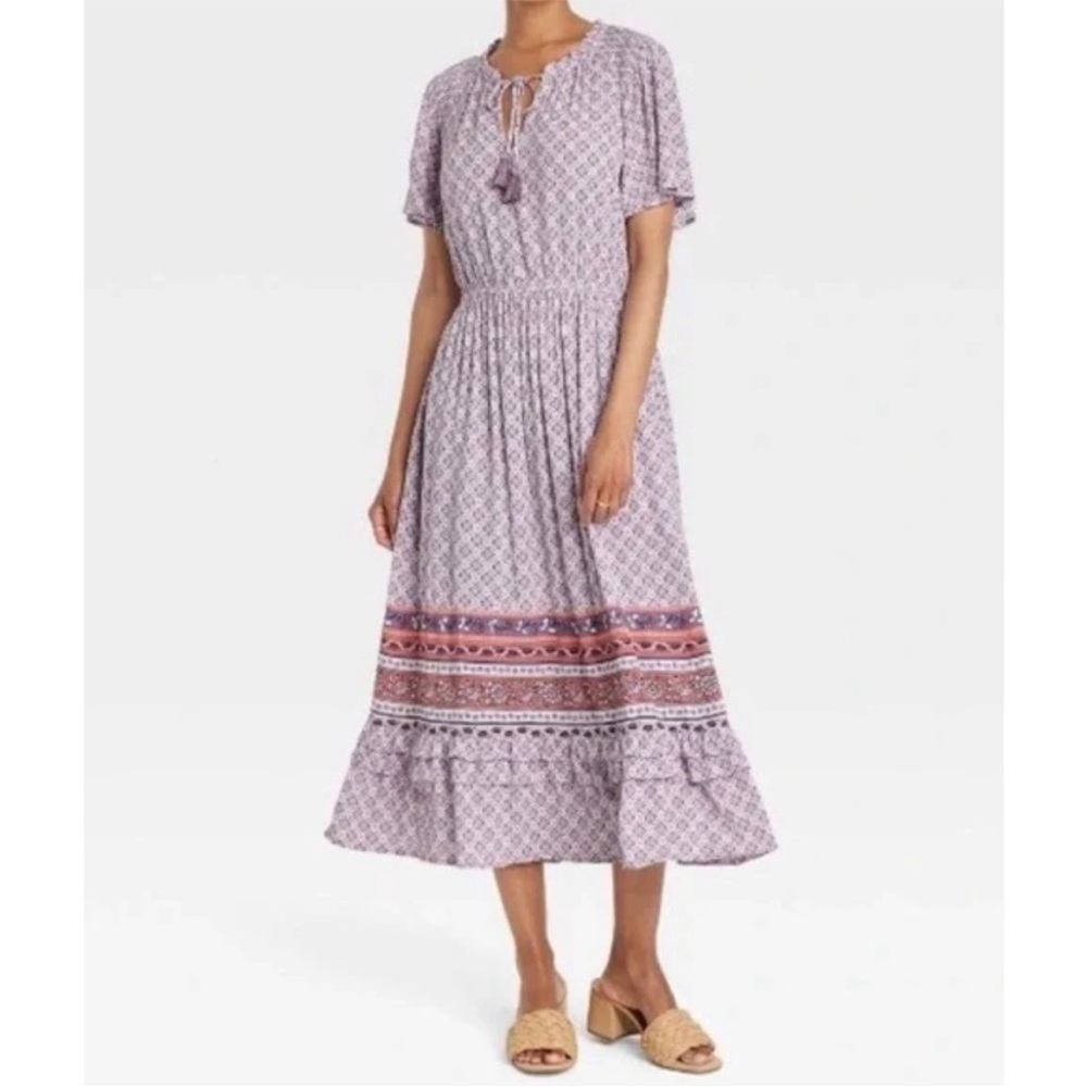 Knox Rose Lilac Haze Midi Dress - Picture 3 of 10